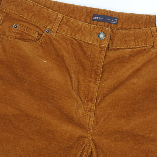 Marks and Spencer Men's Brown Corduroy Trousers