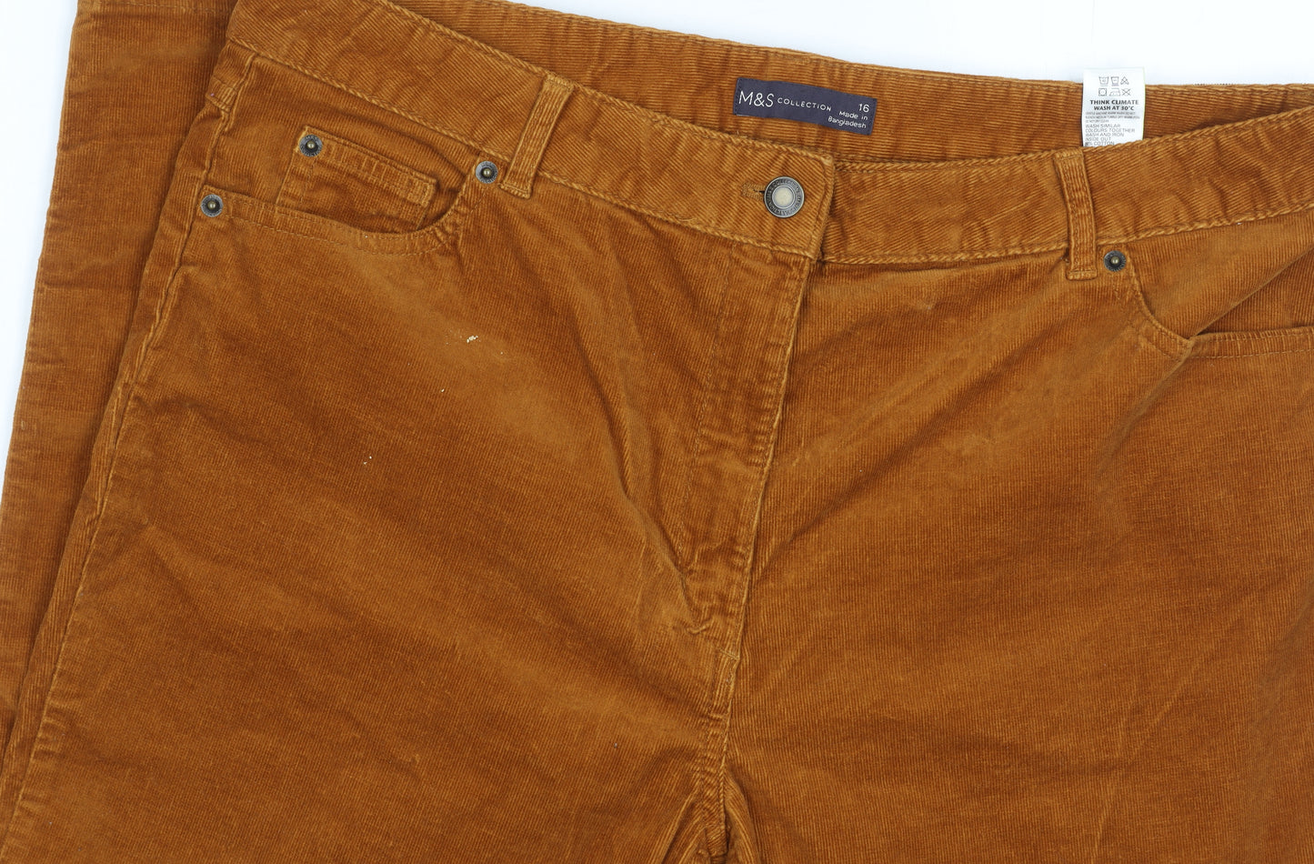 Marks and Spencer Men's Brown Corduroy Trousers