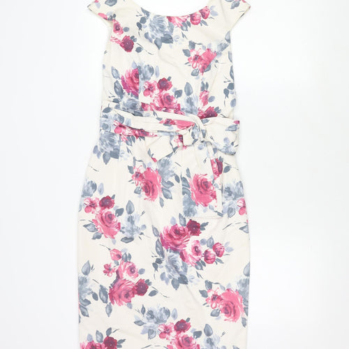 Oasis Women's Multicoloured Floral Dress Size 10