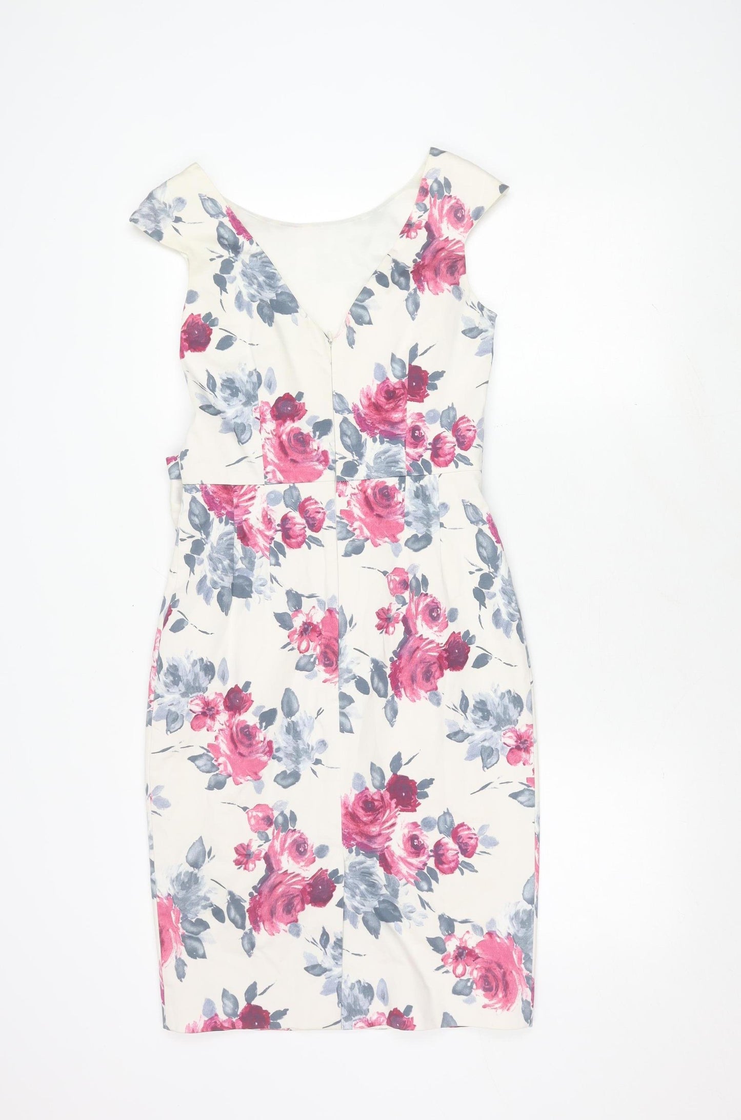 Oasis Women's Multicoloured Floral Dress Size 10