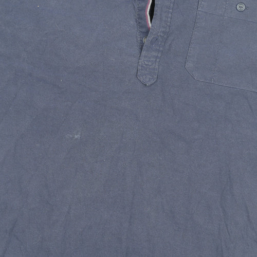 Hammond & Co. Men's M Blue Cotton Casual Shirt