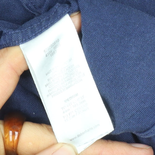 Hammond & Co. Men's M Blue Cotton Casual Shirt