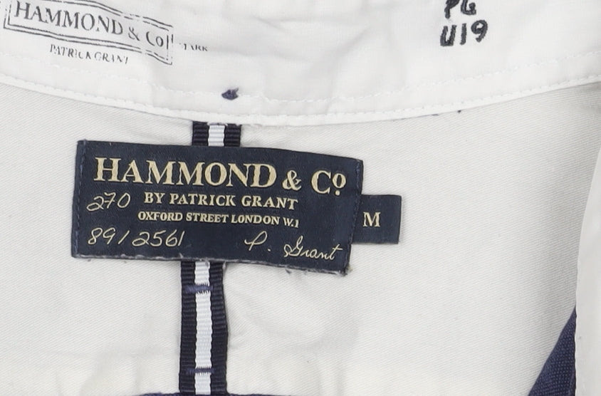 Hammond & Co. Men's M Blue Cotton Casual Shirt