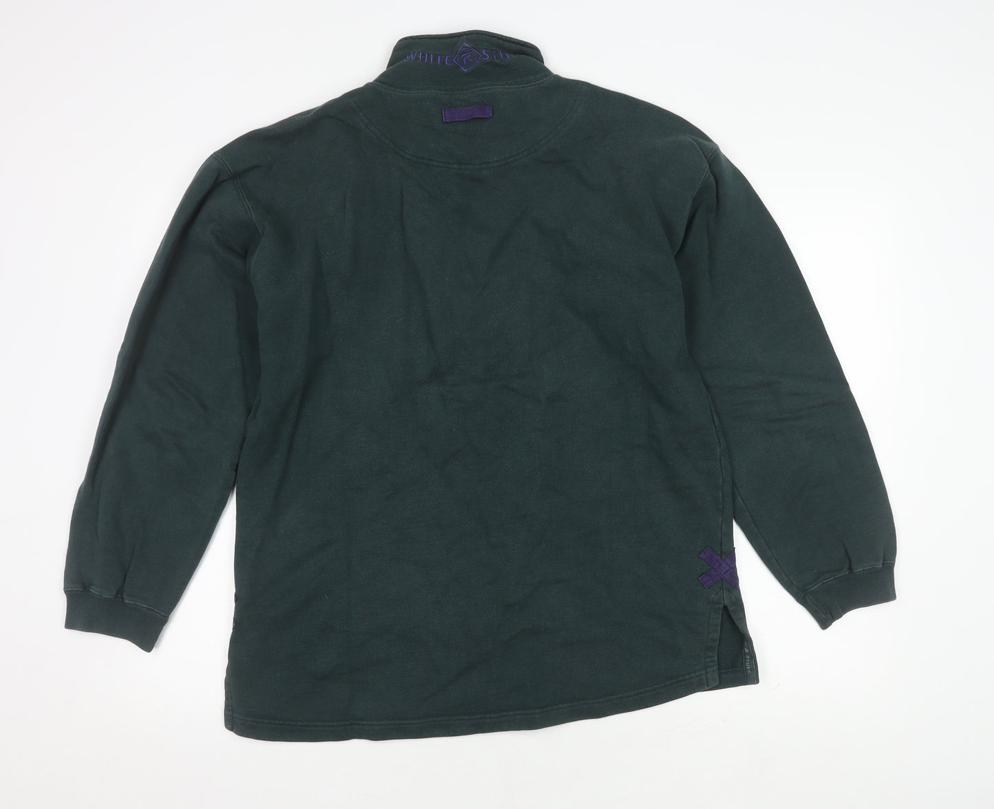 White Stuff Men's Green Pullover Sweatshirt Size M