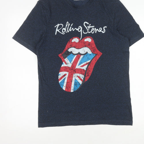 The Rolling Stones Men’s Blue Graphic T-Shirt, Size S