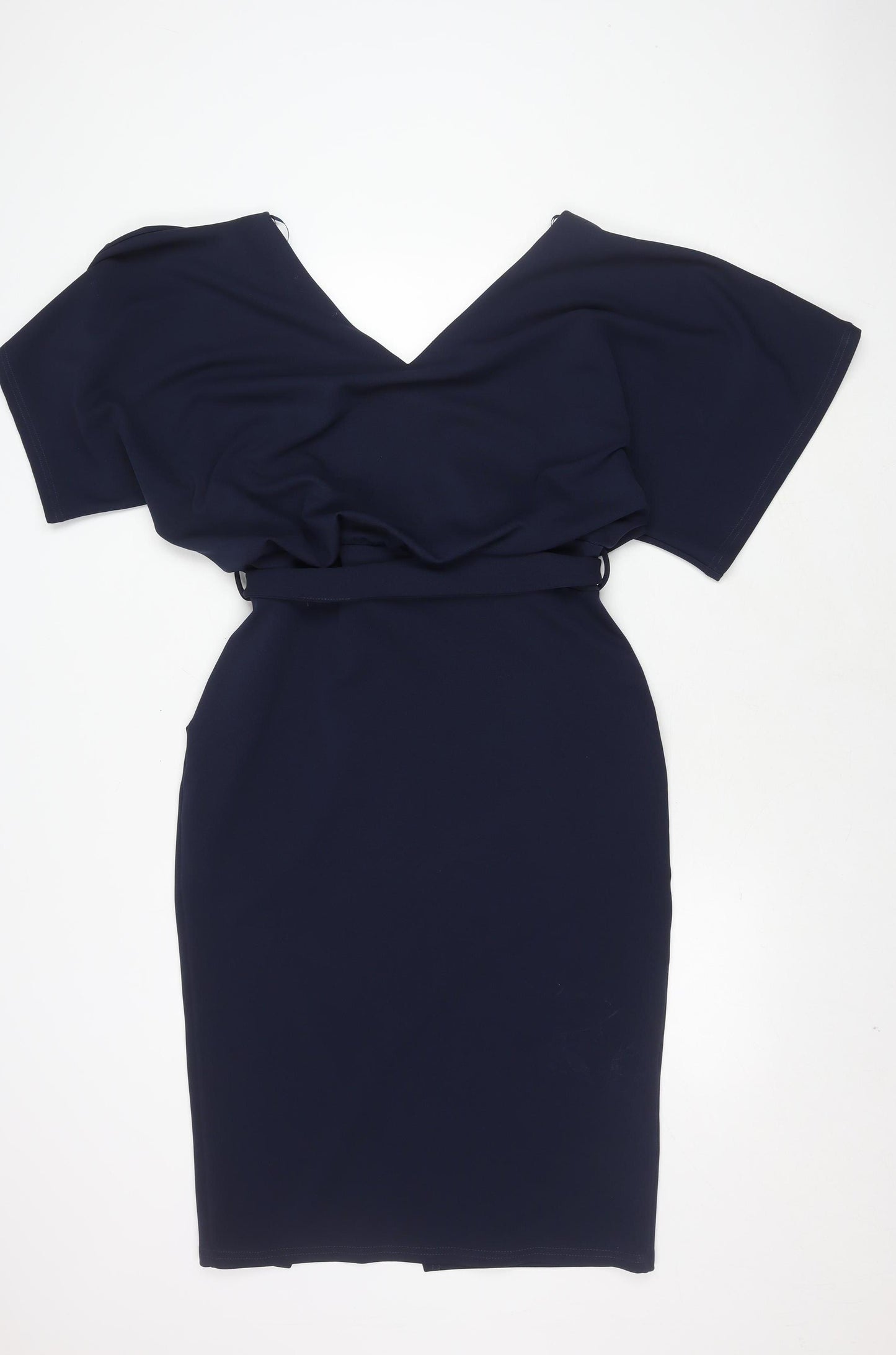 Quiz Blue Dress Women Size 16, Polyester Blend, Elegant
