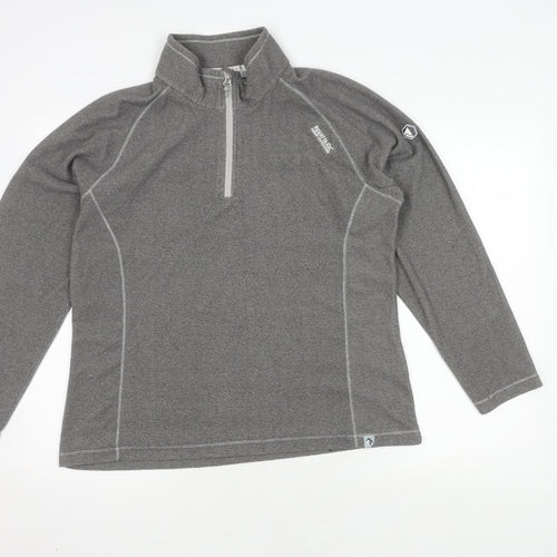 Regatta Women's Grey 1/4 Zip Pullover - Size 16