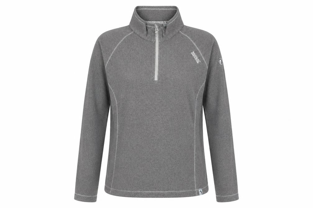Regatta Women's Grey 1/4 Zip Pullover - Size 16