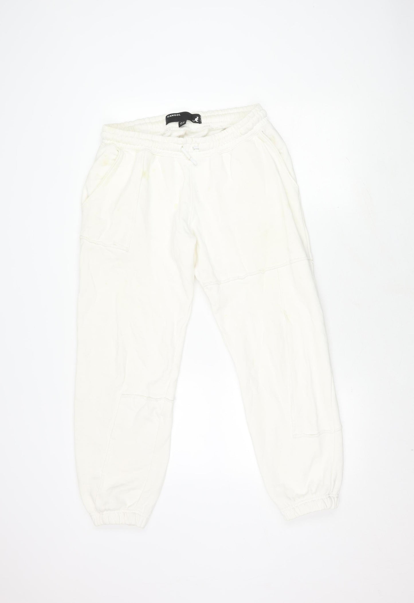 Kangol Women's White Jogger Trousers, Size 10