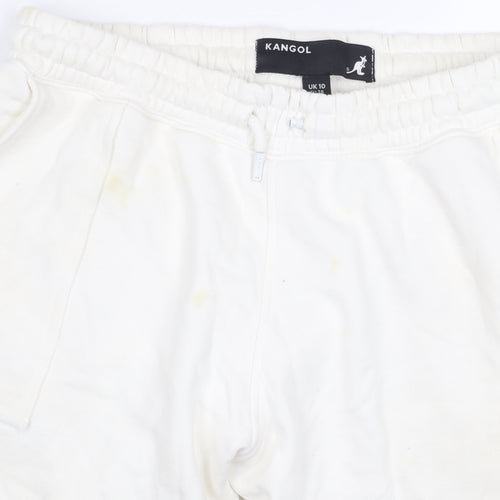 Kangol Women's White Jogger Trousers, Size 10