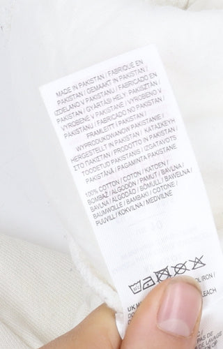 Kangol Women's White Jogger Trousers, Size 10