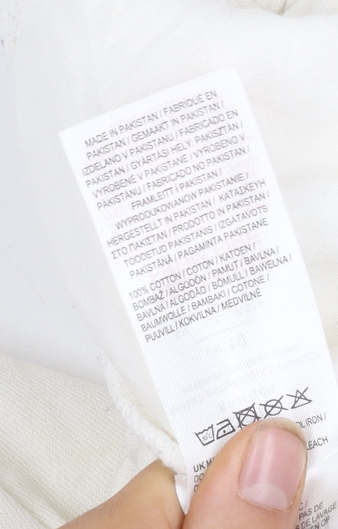 Kangol Women's White Jogger Trousers, Size 10