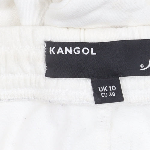 Kangol Women's White Jogger Trousers, Size 10
