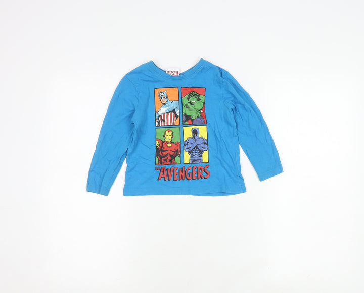 Marvel Avengers Boys Blue Long Sleeve T-Shirt 2-3 Years