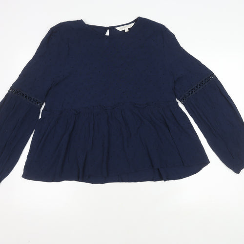 Apricot Women's Blue Long Sleeve Blouse UK 14