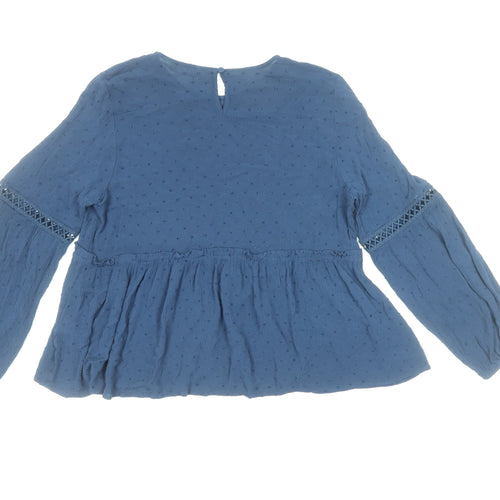 Apricot Women's Blue Long Sleeve Blouse UK 14