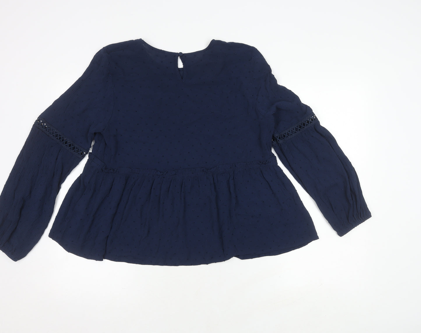 Apricot Women's Blue Long Sleeve Blouse UK 14