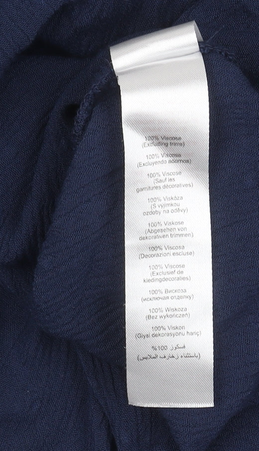 Apricot Women's Blue Long Sleeve Blouse UK 14