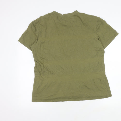 Ben Sherman Men's Green T-shirt, Size Large.