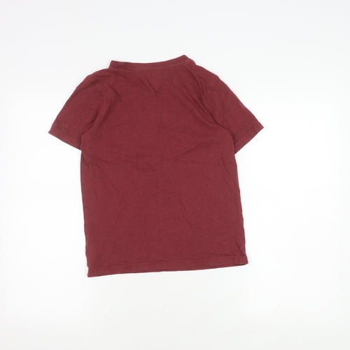 Timberland Boys Red XS T-Shirt, Short Sleeve, Casual, Logo