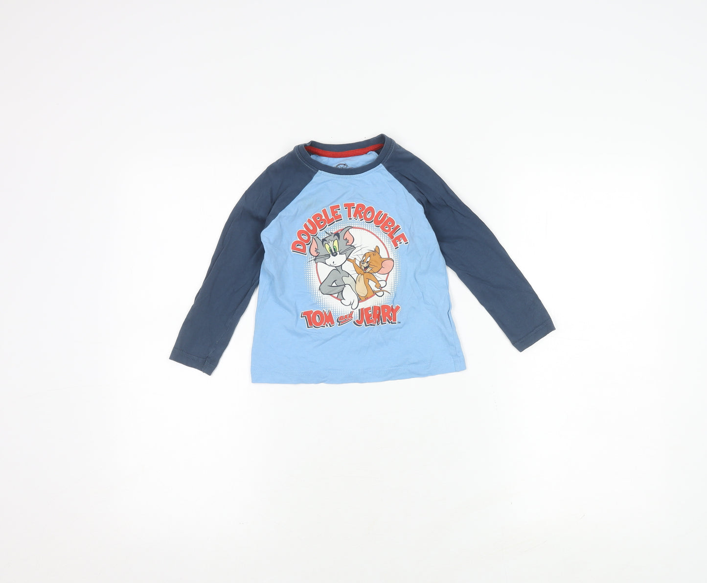 Boys Tom & Jerry Blue Long Sleeve T-Shirt 2-3 Years