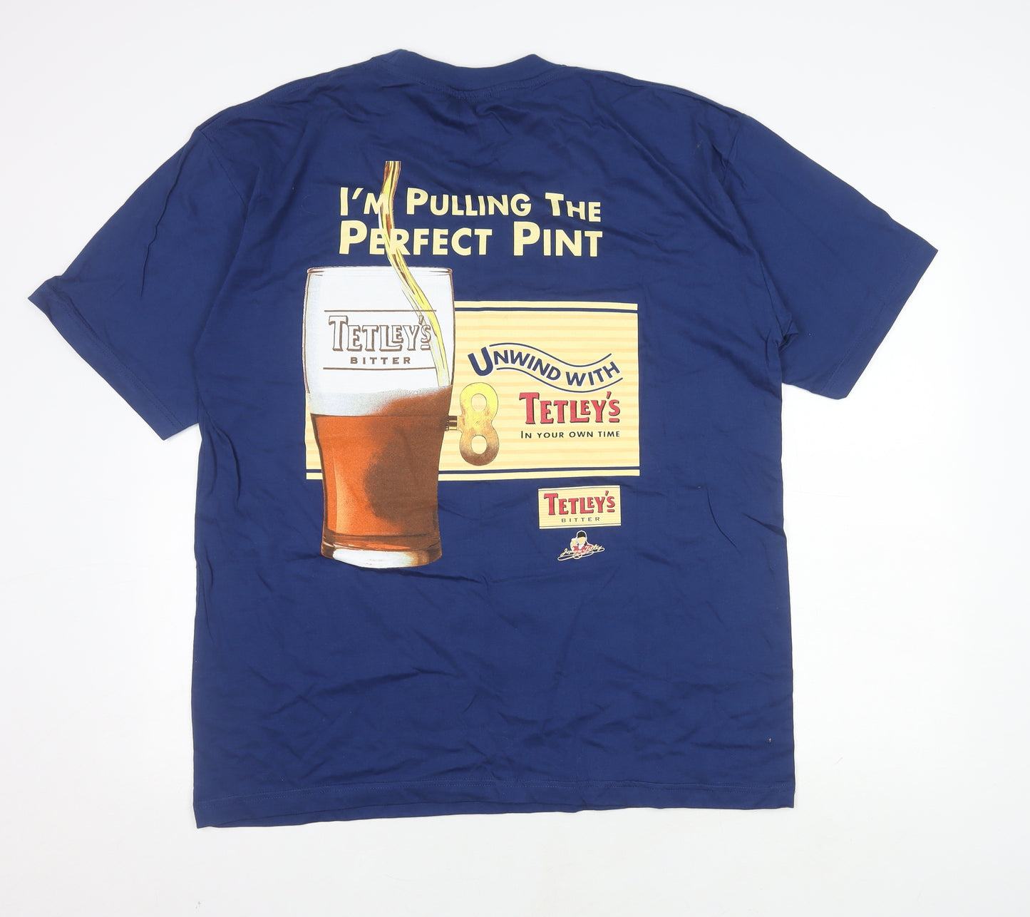 Blue Thunder Men's XL Blue Graphic T-Shirt