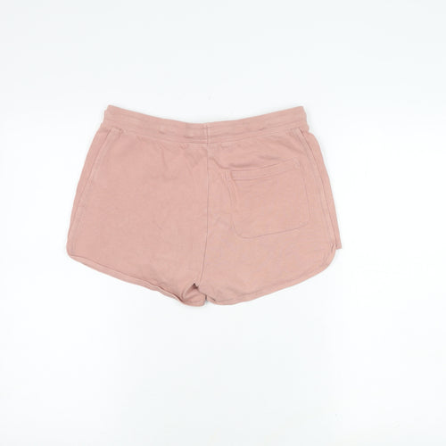 ASOS Women's Pink Sweat Shorts S, Casual Cotton Drawstring