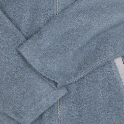 Lacoste Men's Blue Fleece Jacket S Stand-Up Collar