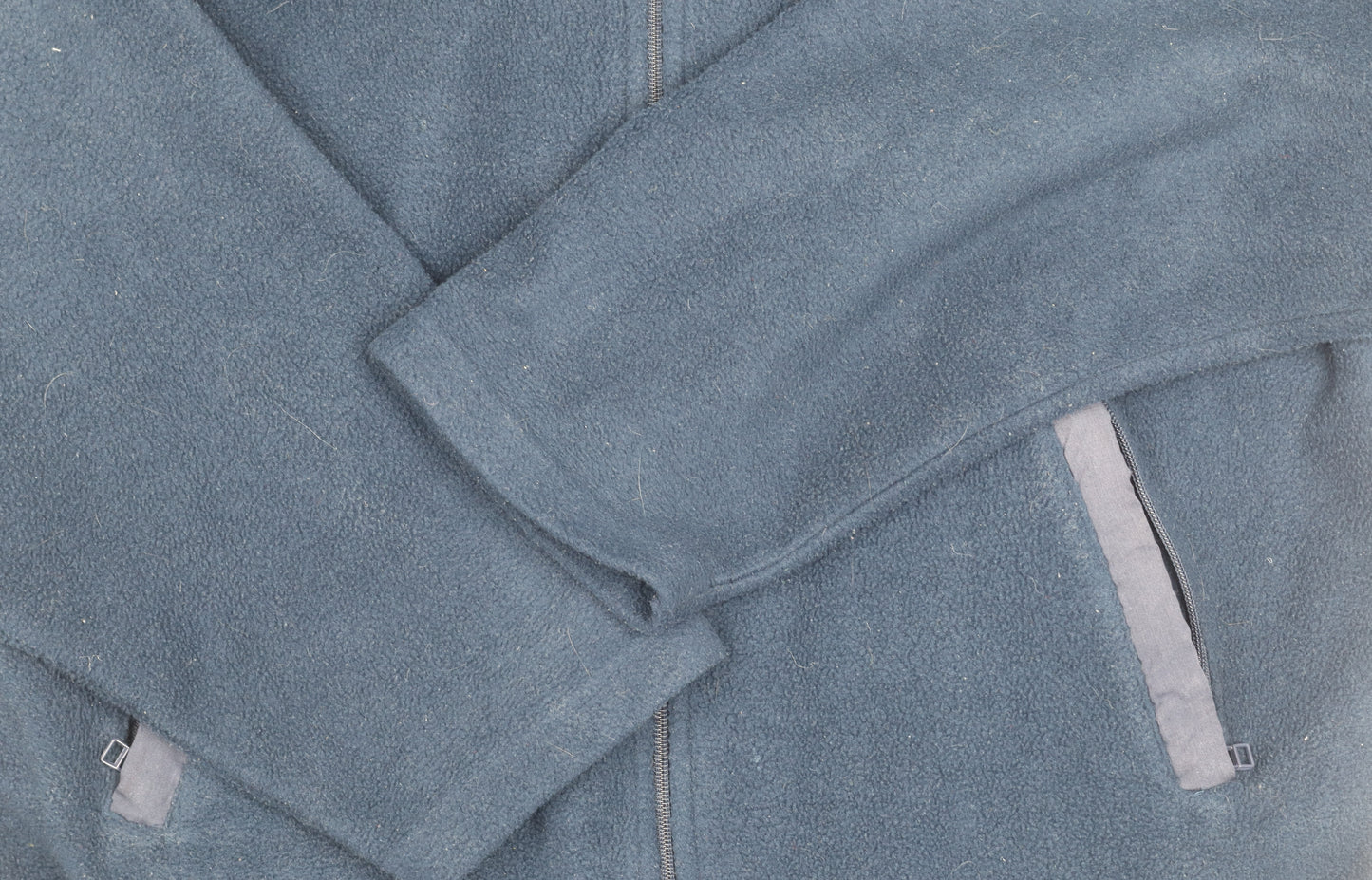Lacoste Men's Blue Fleece Jacket S Stand-Up Collar