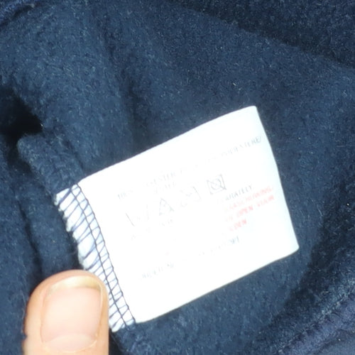 Lacoste Men's Blue Fleece Jacket S Stand-Up Collar