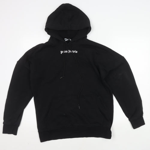 Palm Angels Men's Black Hoodie S Pullover Logo
