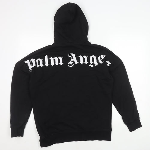Palm Angels Men's Black Hoodie S Pullover Logo