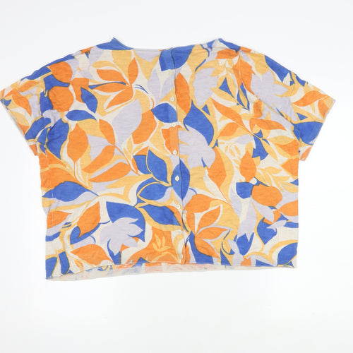 Fat Face Women's Multicoloured Floral T-Shirt UK 18