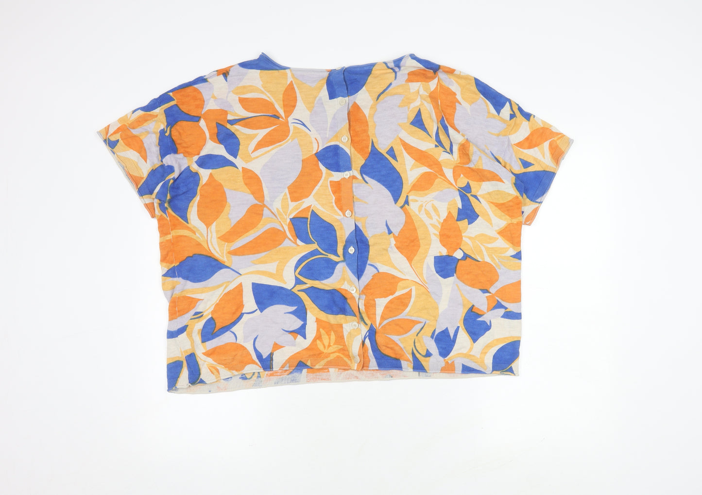 Fat Face Women's Multicoloured Floral T-Shirt UK 18