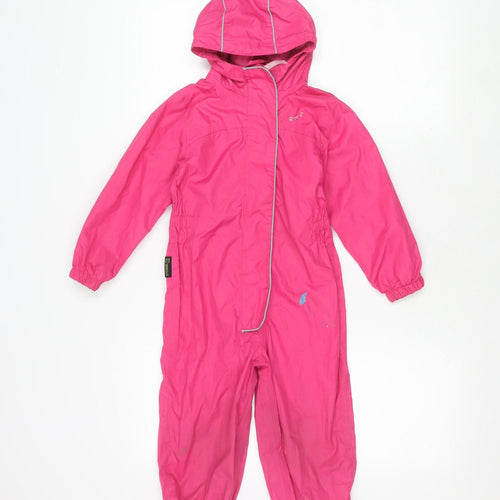 Gelert Girls Pink Waterproof Snowsuit, Size 2-3 Years