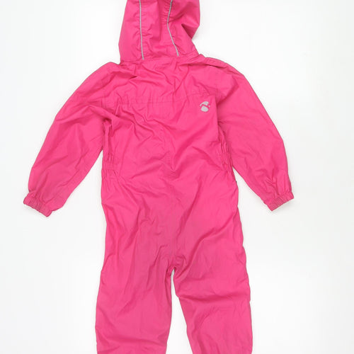Gelert Girls Pink Waterproof Snowsuit, Size 2-3 Years