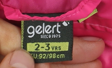 Gelert Girls Pink Waterproof Snowsuit, Size 2-3 Years