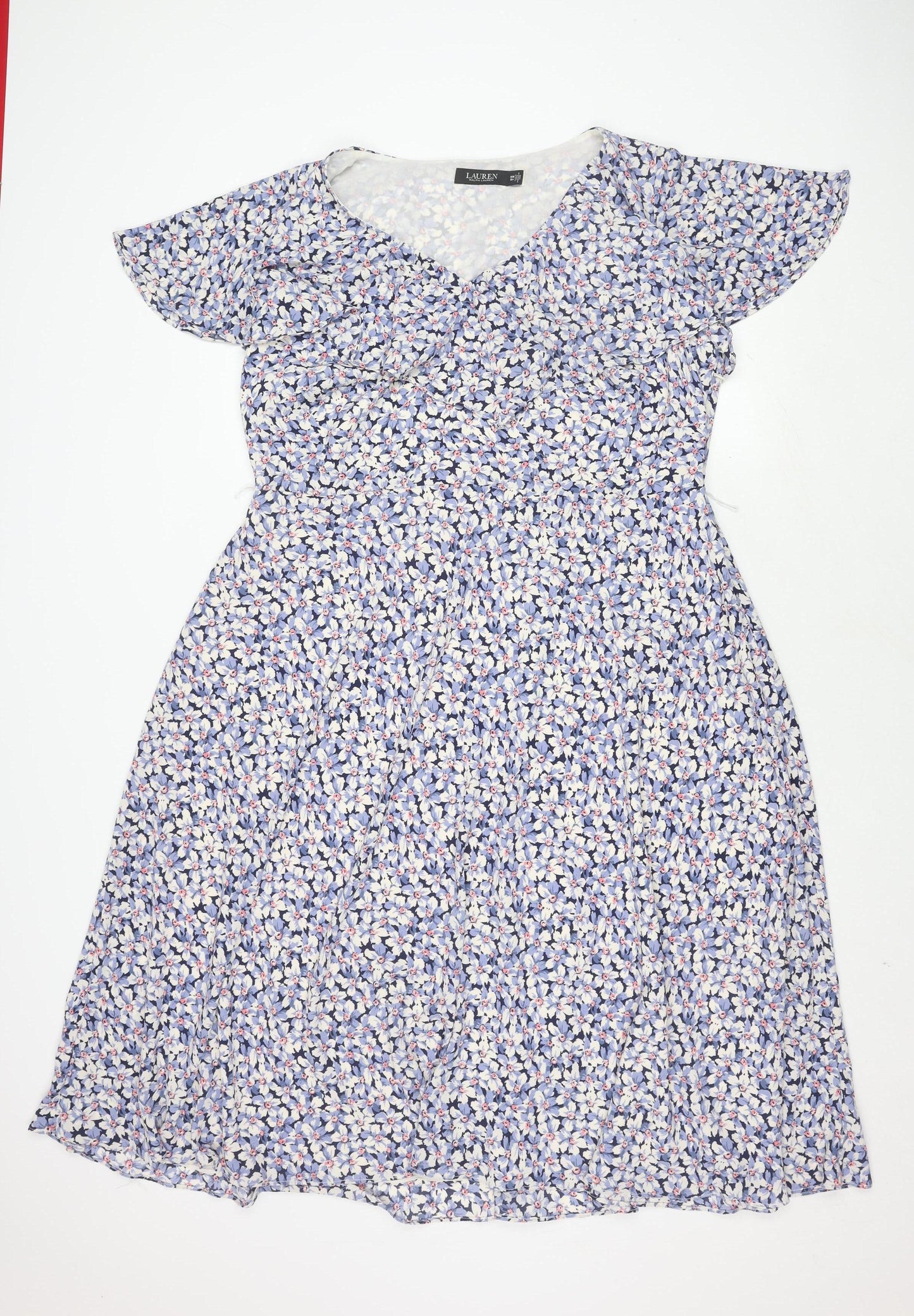 Ralph Lauren Women's Floral Dress, Size 14, Multicoloured