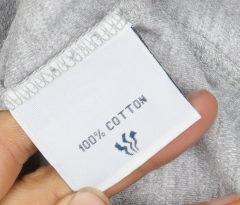 Fat Face Women's Grey Cotton Graphic Print Sweatshirt Size 14