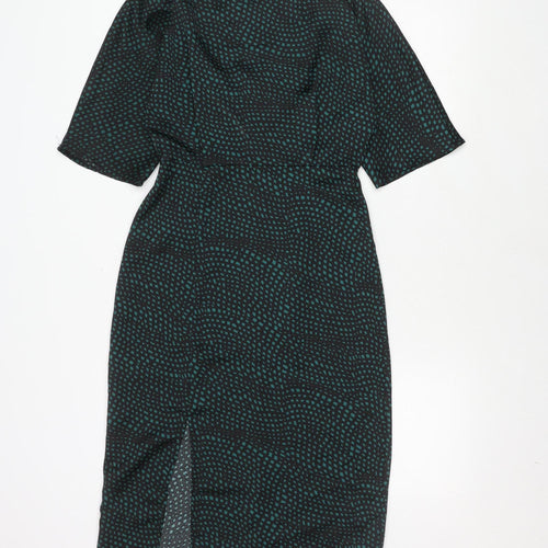 Warehouse Black Polyester Dress Size 6 Women's