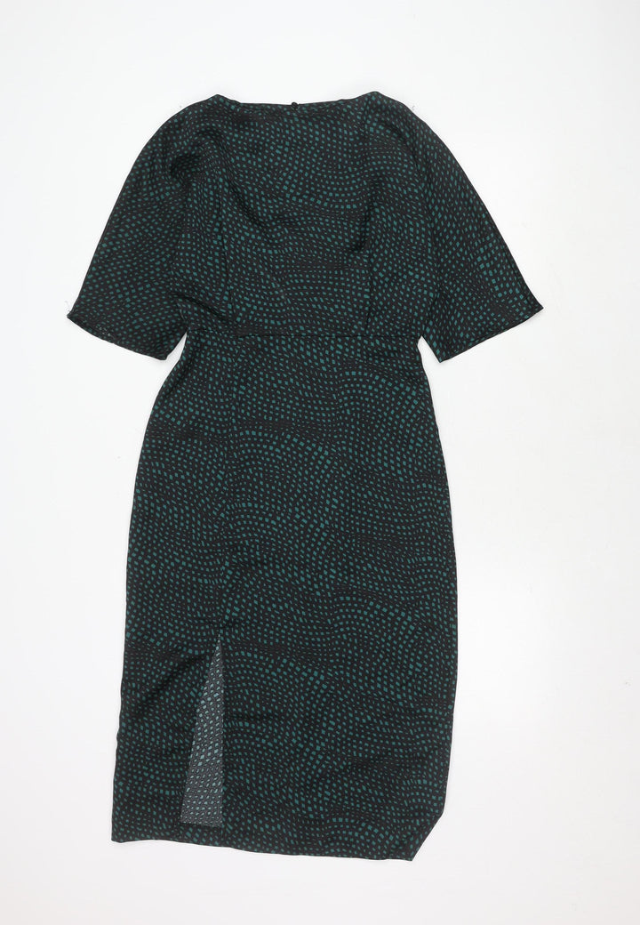 Warehouse Black Polyester Dress Size 6 Women's