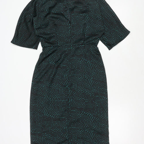 Warehouse Black Polyester Dress Size 6 Women's