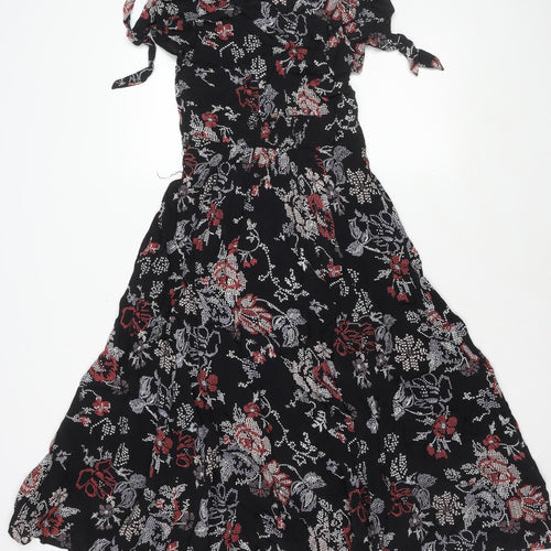 Urban Outfitters Women's Black Floral Dress - Size S