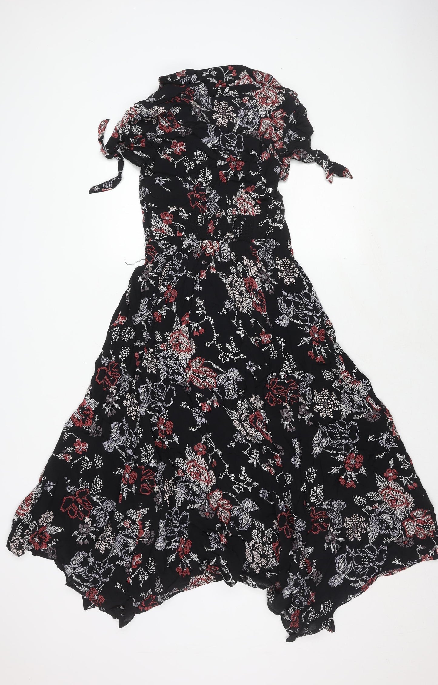 Urban Outfitters Women's Black Floral Dress - Size S
