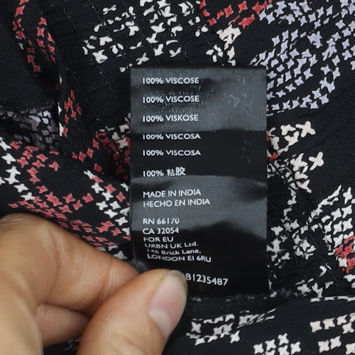 Urban Outfitters Women's Black Floral Dress - Size S