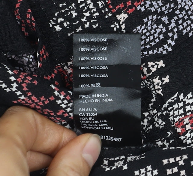 Urban Outfitters Women's Black Floral Dress - Size S
