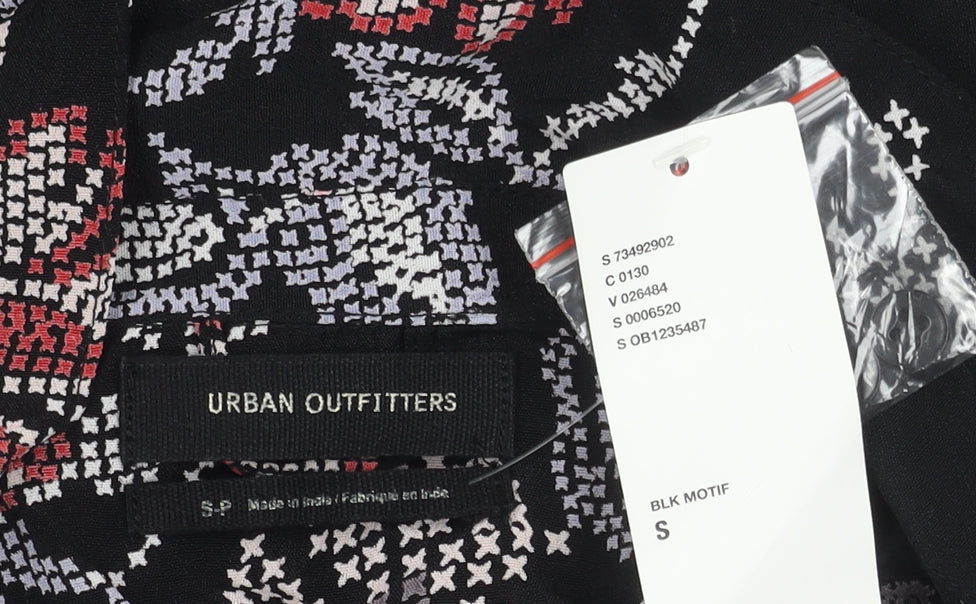 Urban Outfitters Women's Black Floral Dress - Size S