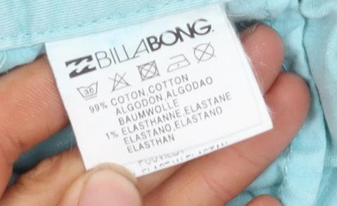 Billabong Women's Blue Shorts Size 10 Cotton Blend Summer