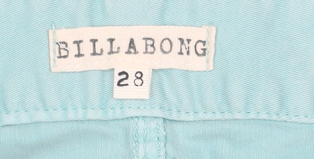 Billabong Women's Blue Shorts Size 10 Cotton Blend Summer