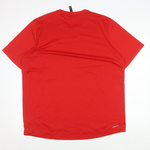 Adidas Men's Red XL Crew Neck T-Shirt